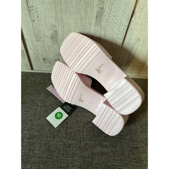 Women's Wild Fable Pink Macy Slip On Block Heeled Sandals Size 10 - Picture 6 of 6